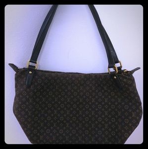 Authentic Louis Vuitton Mini Noir Canvas Bag